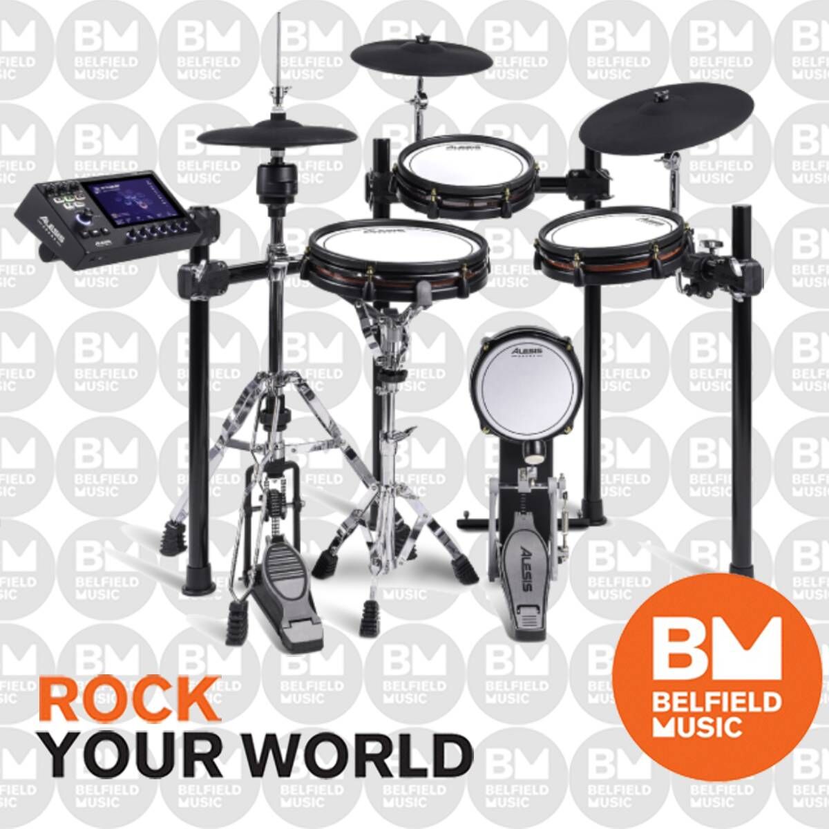 Alesis Strata Club 7-Piece Electronic Drum Set with 7" Touchscreen, Bluetooth, and WiFi — view 6
