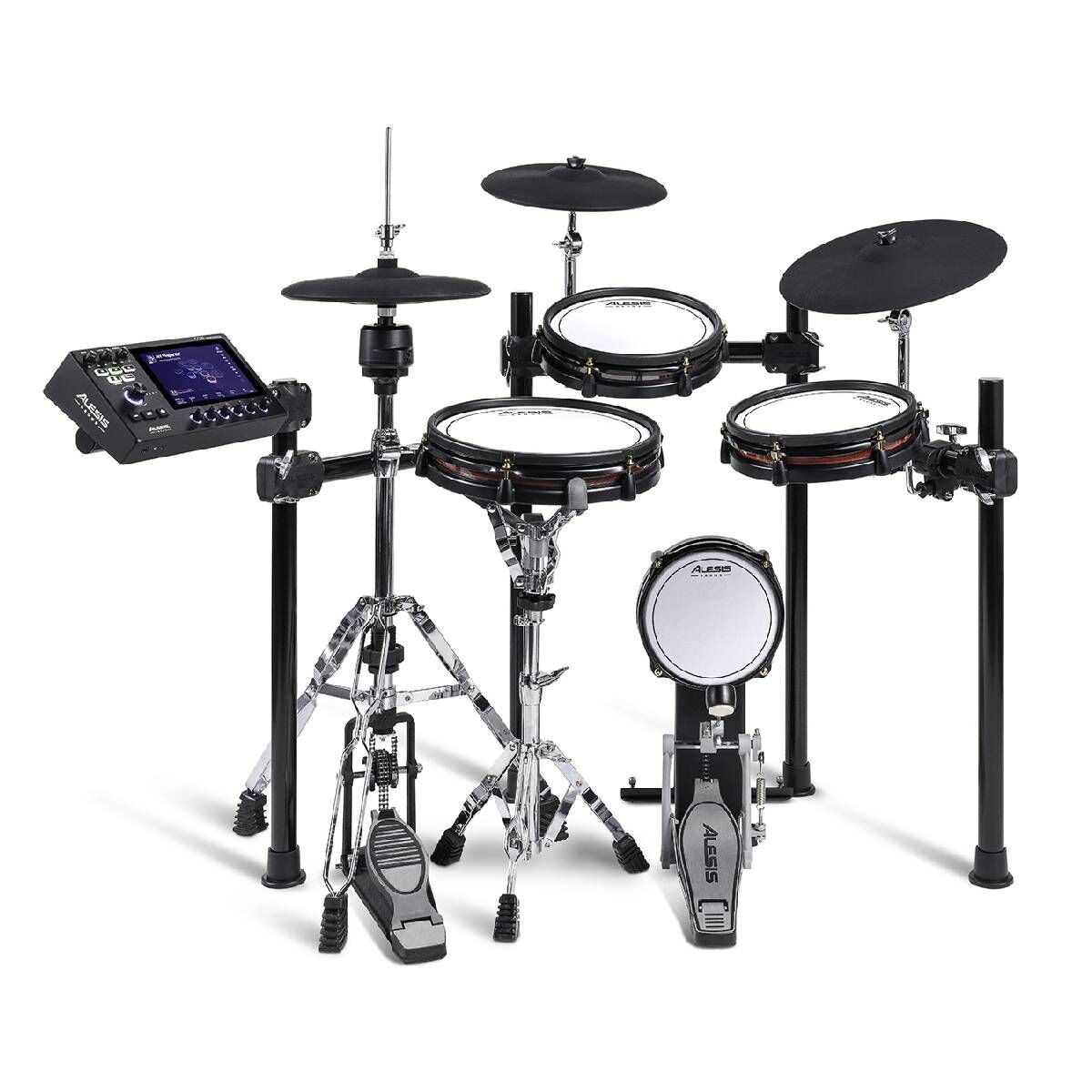 Alesis Strata Club 7-Piece Electronic Drum Set with 7" Touchscreen, Bluetooth, and WiFi