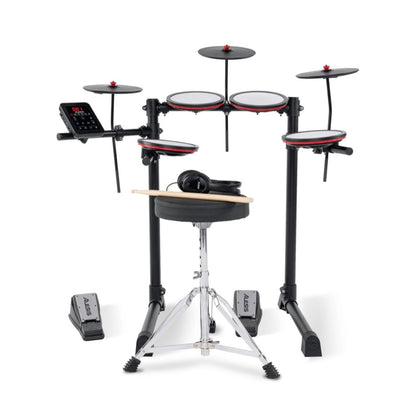 Alesis Turbo Max 7-Piece Electronic Drum Kit with Mesh Pads, Bluetooth, Adjustable Rack, and Learning Tools — view 4
