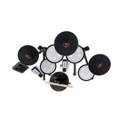 Alesis Turbo Max 7-Piece Electronic Drum Kit with Mesh Pads, Bluetooth, Adjustable Rack, and Learning Tools — view 6