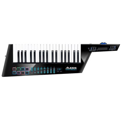 Alesis Vortex Wireless 2 USB/MIDI Keytar Controller with 37 Keys, RGB Pads, Faders, and Included Software