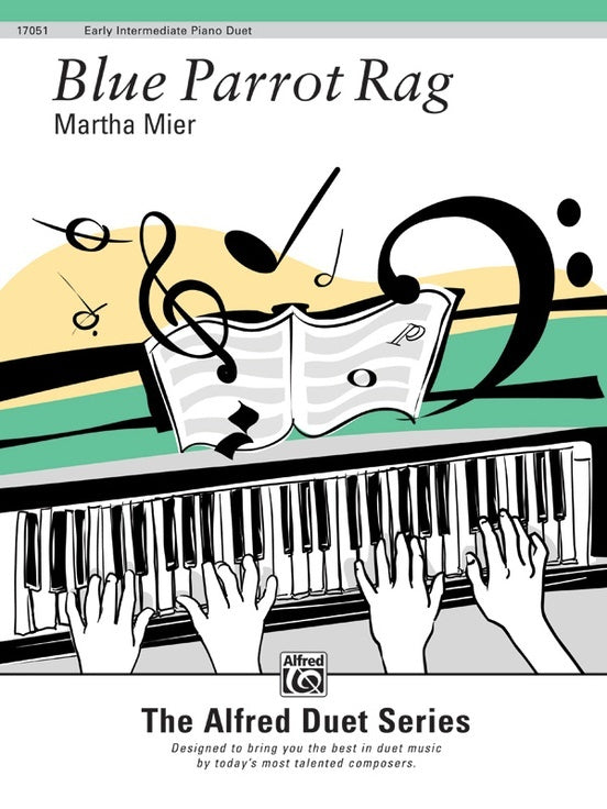 Blue Parrot Rag Piano Sheet Music Duet 1P4H