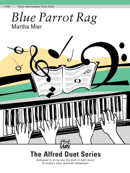 Blue Parrot Rag Piano Sheet Music Duet 1P4H