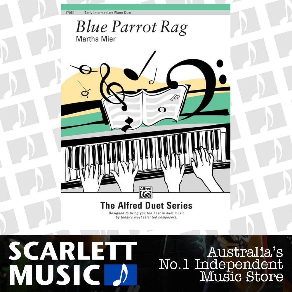 Blue Parrot Rag Piano Sheet Music Duet 1P4H — view 2