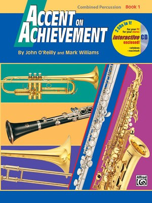 Accent on Achievement Book 1 Combined Percussion Book/OLA by John O'Reilly & Mark Williams - Concert Band Sheet Music