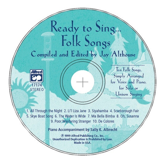 Ready To Sing Folk Songs CD