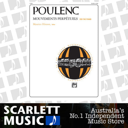 Poulenc Mouvements Perpetuels For Piano — view 2