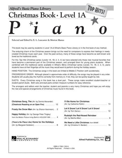 ABPL Top Hits Christmas Piano Book 1A — view 2