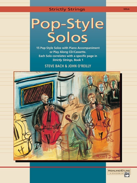 Strictly Strings Pop-Style Solos for Viola Book