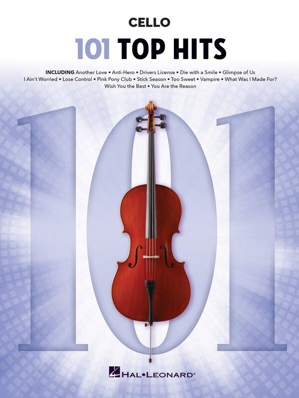 101 Top Hits for Cello Songbook by Hal Leonard - 176 Pages