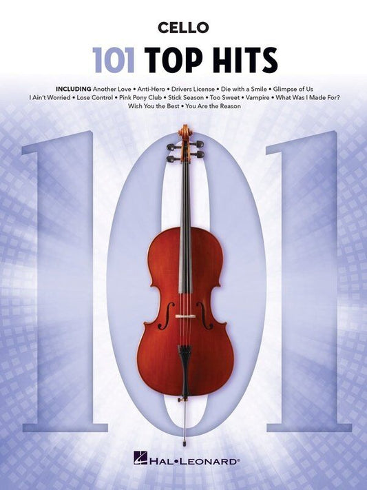 101 Top Hits for Cello Songbook by Hal Leonard - 176 Pages