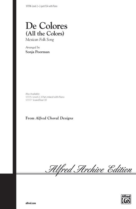 De Colores 2 Part/SSA Arr Poorman