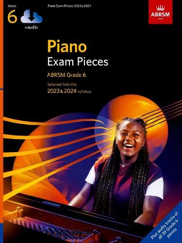 ABRSM Piano Exam Pieces Grade 6 2023-2024 Book with Audio Downloads