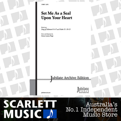 Set Me As A Seal SATB — view 2