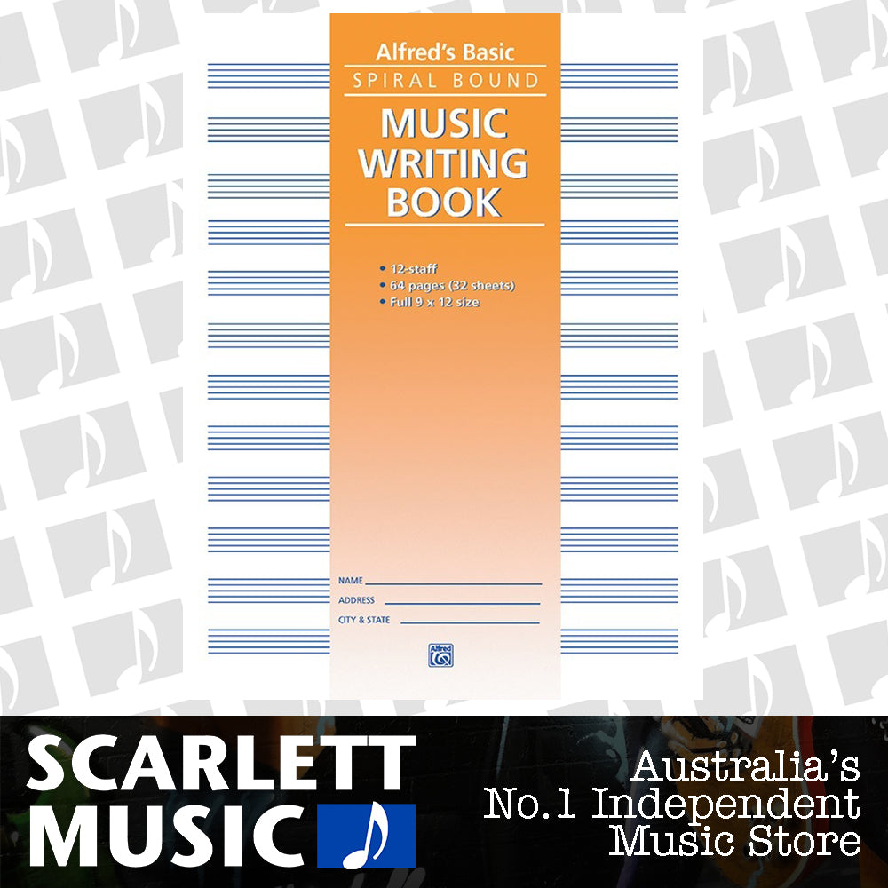 Manuscript Book 12 Stave 64 Pages Spiral — view 2