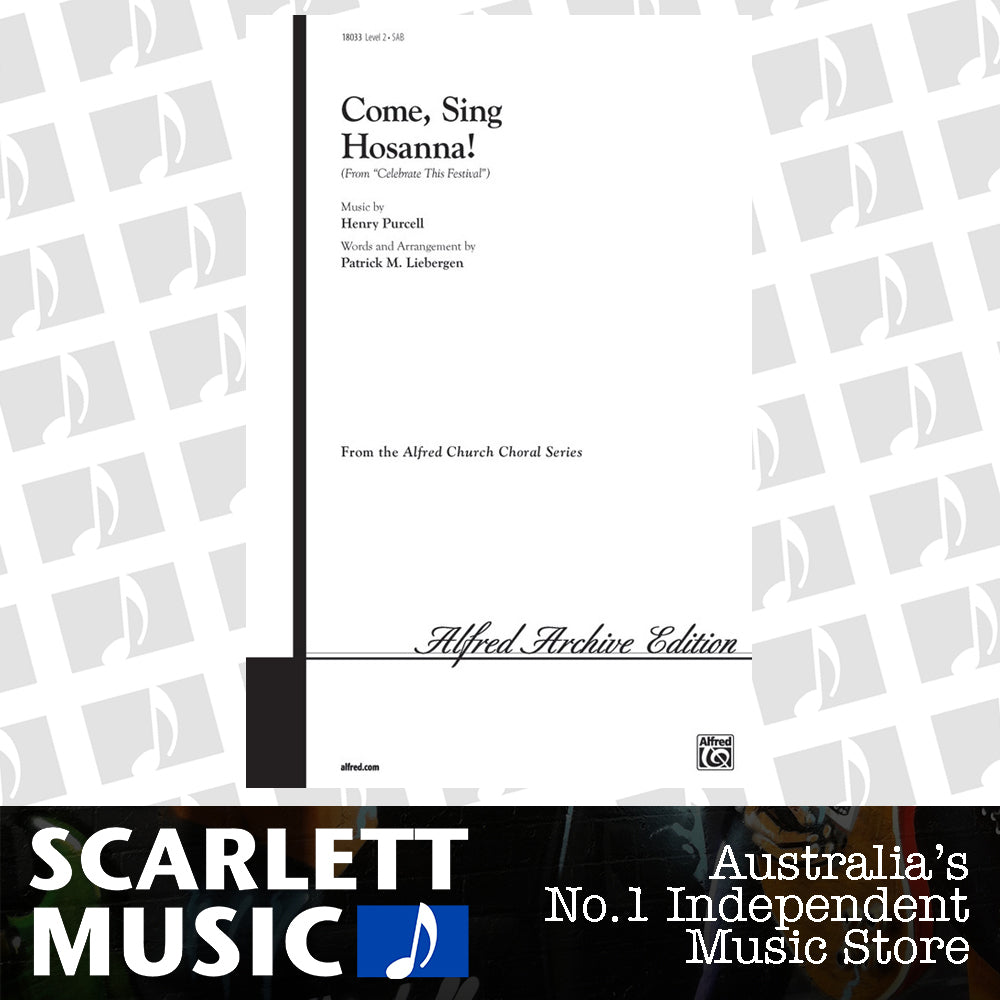 Come Sing Hosanna SAB Arr Liebergen — view 2