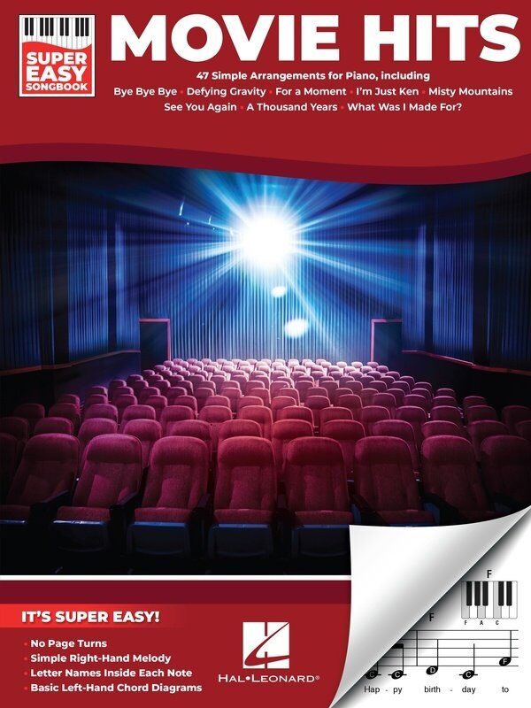 Movie Hits Super Easy Songbook by Hal Leonard