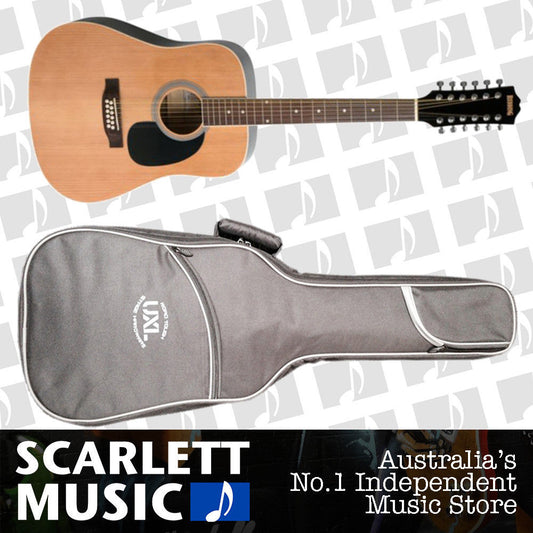Redding RED-512 12 String Dreadnought Acoustic Guitar with Spruce Top
