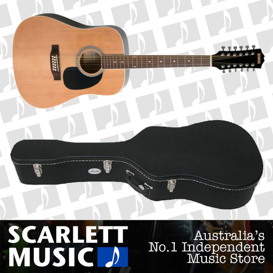 Redding RED-512 12 String Dreadnought Acoustic Guitar with Spruce Top