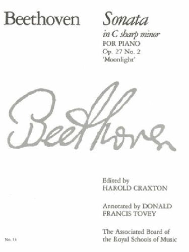 Beethoven Piano Sonata C# Minor Op 27 No 2 Moonlight Sheet Music