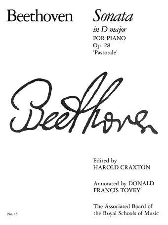 Beethoven Piano Sonata Op 28 in D Major Pastorale Sheet Music