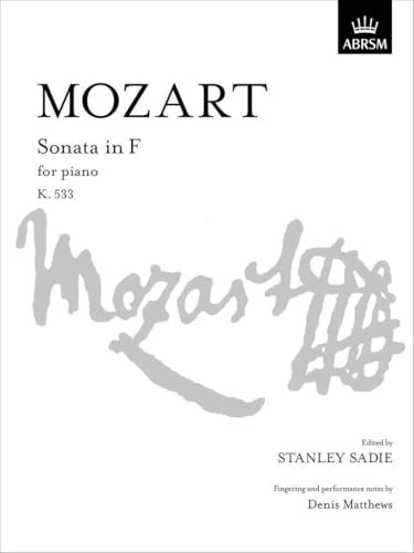 Mozart Piano Sonata in F K 533 Sheet Music
