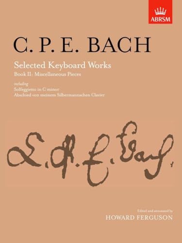 CPE Bach Selected Keyboard Works Book II - Piano Sheet Music