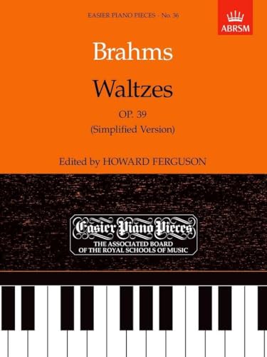 Brahms Waltzes Op 39 Simplified Piano Sheet Music