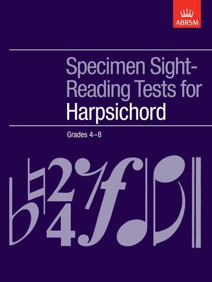 ABRSM Harpsichord Specimen Sight-Reading Tests 4-8