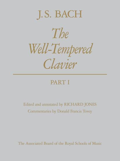 Bach The Well-Tempered Clavier Part I Clothbound Piano Sheet Music