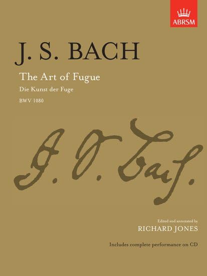 The Art of Fugue - Piano Sheet Music with CD by Richard Jones