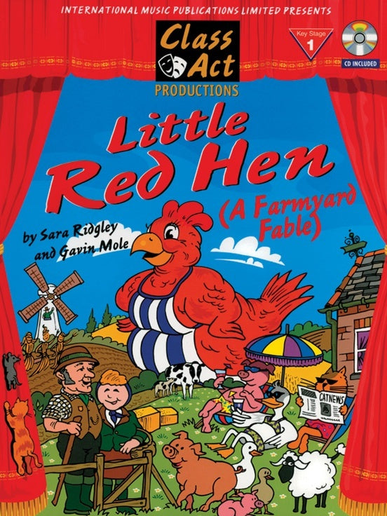 Little Red Hen Farmyard Fable Book/CD PVG