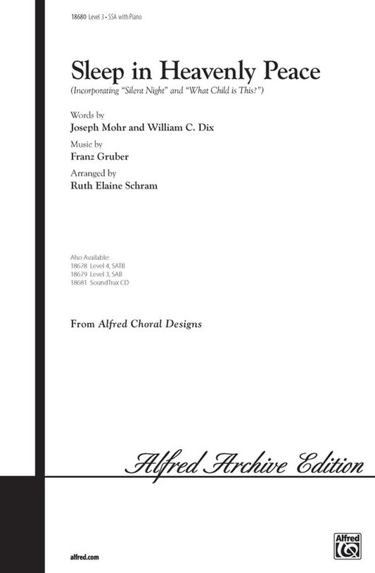 Sleep in Heavenly Peace SSA/FL/Bells Choral Sheet Music