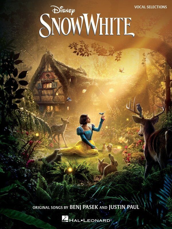 Snow White Vocal Selections from 2025 Movie by Hal Leonard - Guitar and Piano Arrangements, 88 Pages