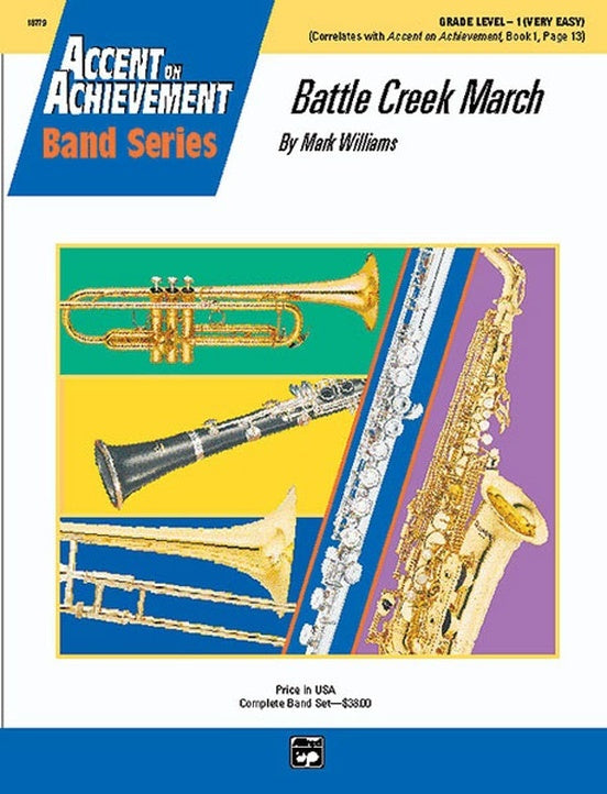 Battle Creek March Concert Band Sheet Music Grade 1