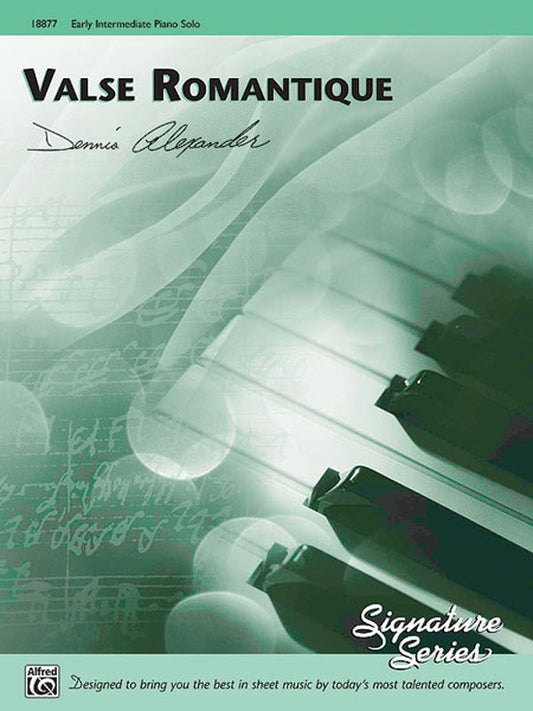 Valse Romantique Piano Sheet Music