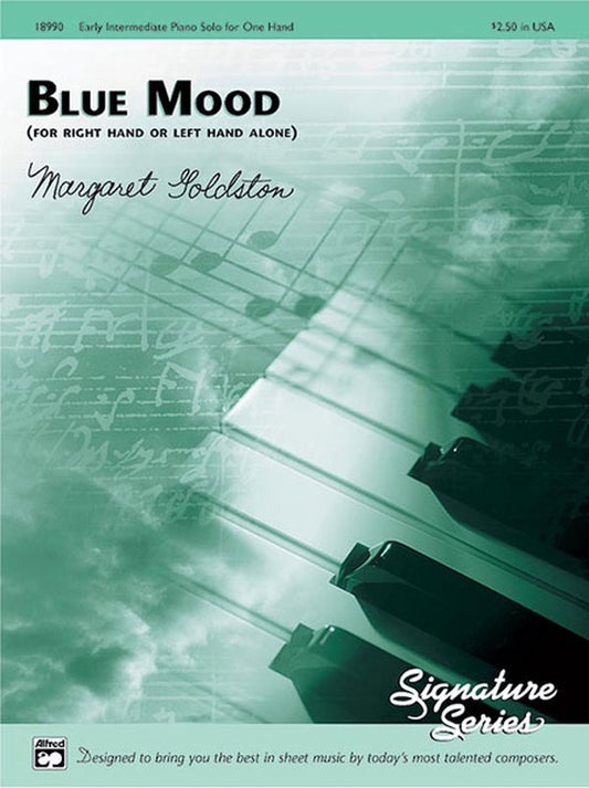 Blue Mood Right Hand or Left Hand Only Piano Solo Sheet Music