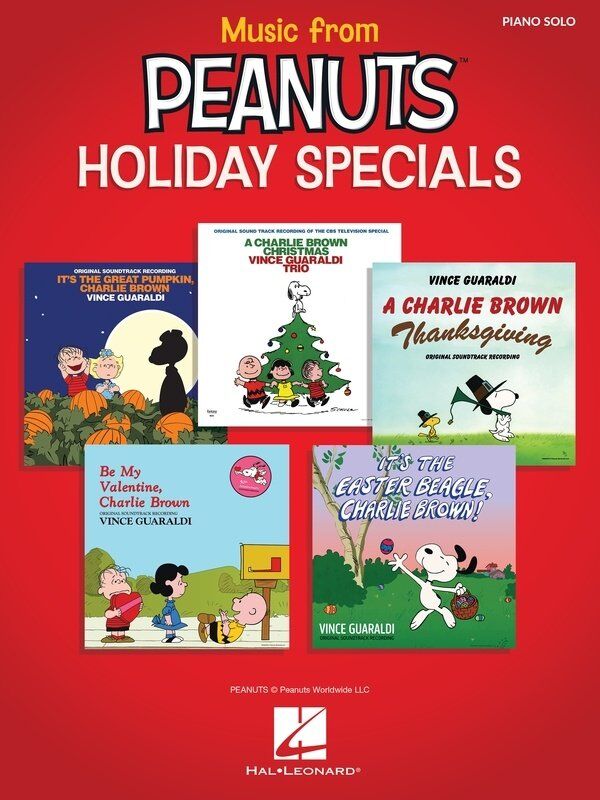 Music from Peanuts Holiday Specials Piano Solo by Vince Guaraldi, 64 Pages, Hal Leonard