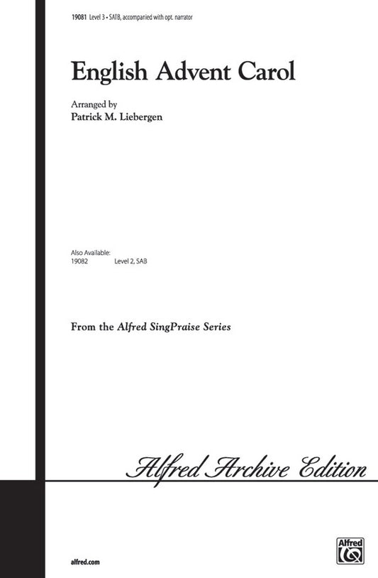 English Advent Carol SATB Level 3
