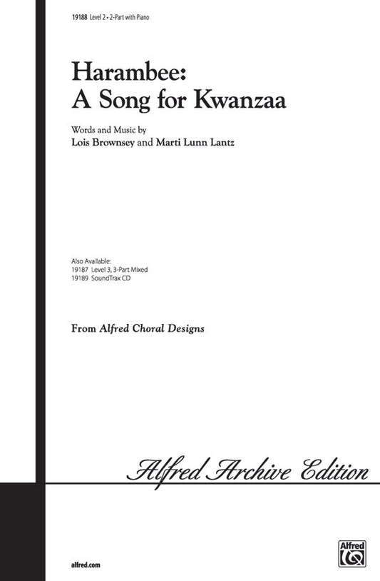 Harambee Song For Kwanzaa 2 Part/Piano Level 2
