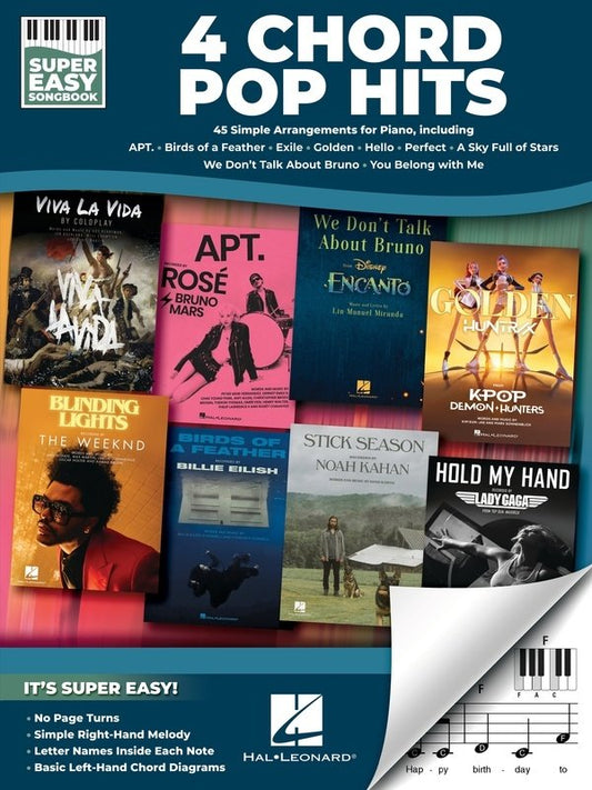 4 Chord Pop Hits Super Easy Songbook (Hal Leonard)