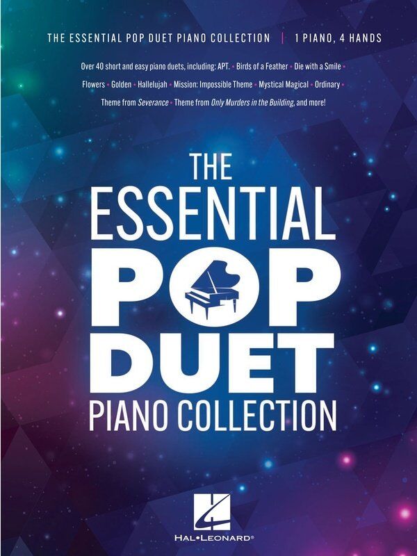 The Essential Pop Duet Piano Collection by Hal Leonard - 40+ Easy Pop Selections for Intermediate Pianists, 176 Pages, Comb-Bound