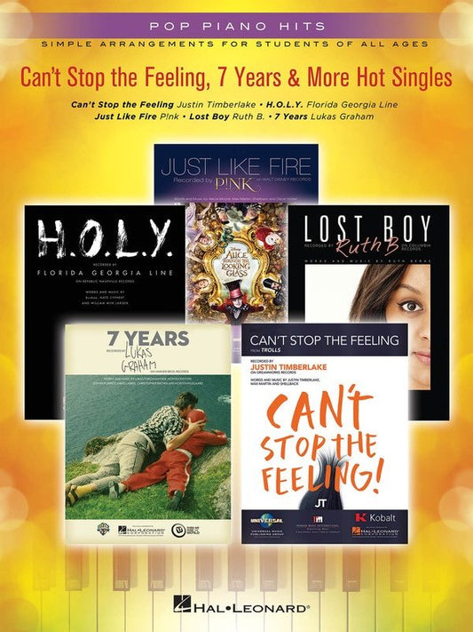 Can't Stop the Feeling, 7 Years & More Hot Singles — Piano (Hal Leonard) Pop Piano Hits