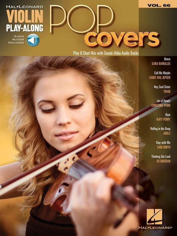 Pop Covers — Violin Play-Along Vol. 66, Book/Online Audio (Hal Leonard)
