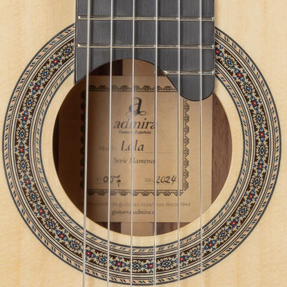 Admira Lola Flamenco Classical Guitar Solid Spruce Top Ziricote Sides Ebony Fingerboard 20 Frets 650mm Scale Length — view 4