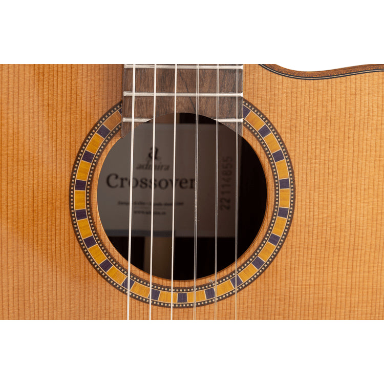 Admira Crossover Classical Guitar - 48mm Fingerboard, Solid Cedar Top, Fishman Presys Blend Preamp, Rosewood Sides and Back, Gloss Finish — view 3