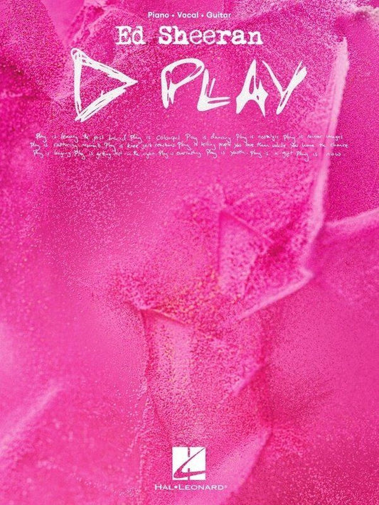 Ed Sheeran - Play PVG Songbook, 88 Pages, Hal Leonard, Guitar & Piano Arrangements