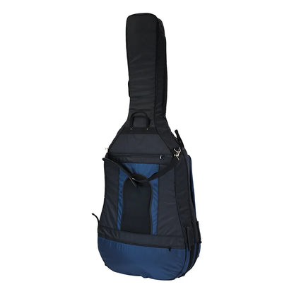 HQ Ultra-Pro Double Bass Bag with Wheel System 7/8 - Blue — view 3