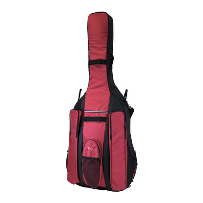 HQ Ultra-Pro Double Bass Bag with Wheel System 7/8 - Red — view 2