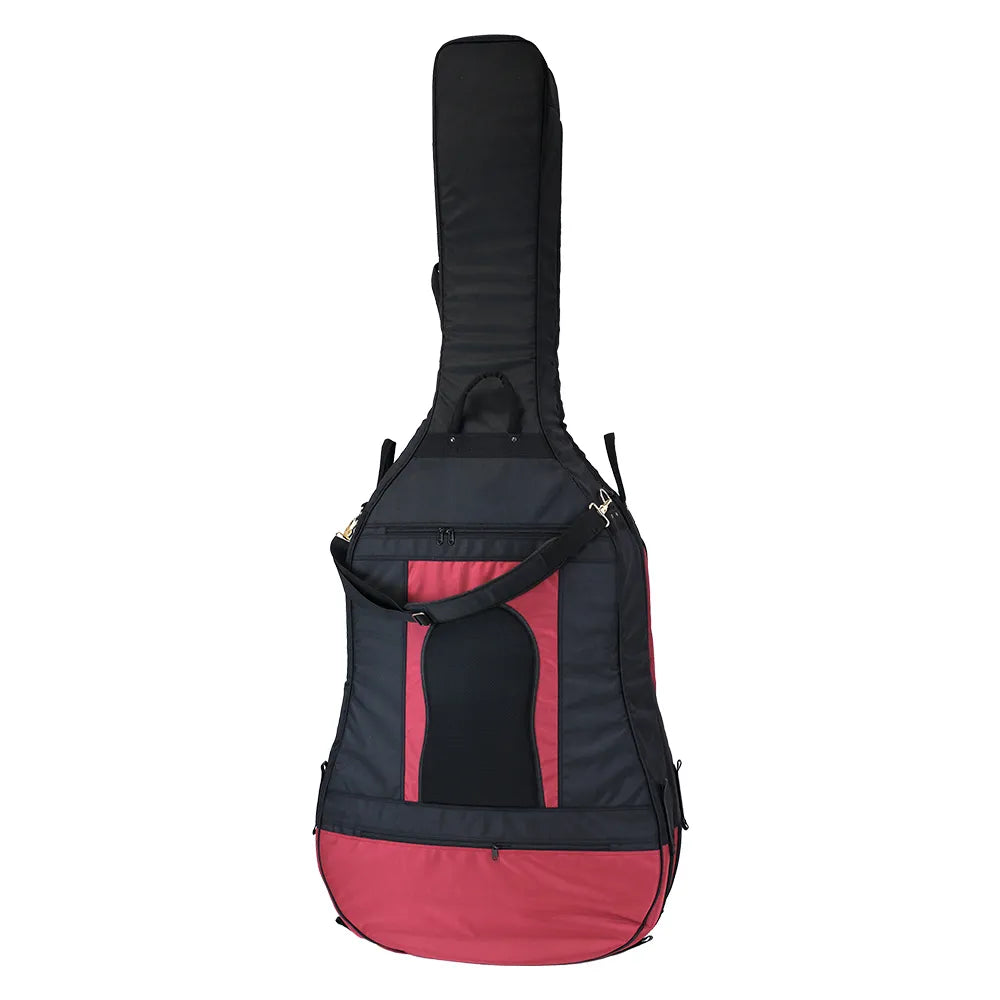 HQ Ultra-Pro Double Bass Bag with Wheel System 7/8 - Red — view 3